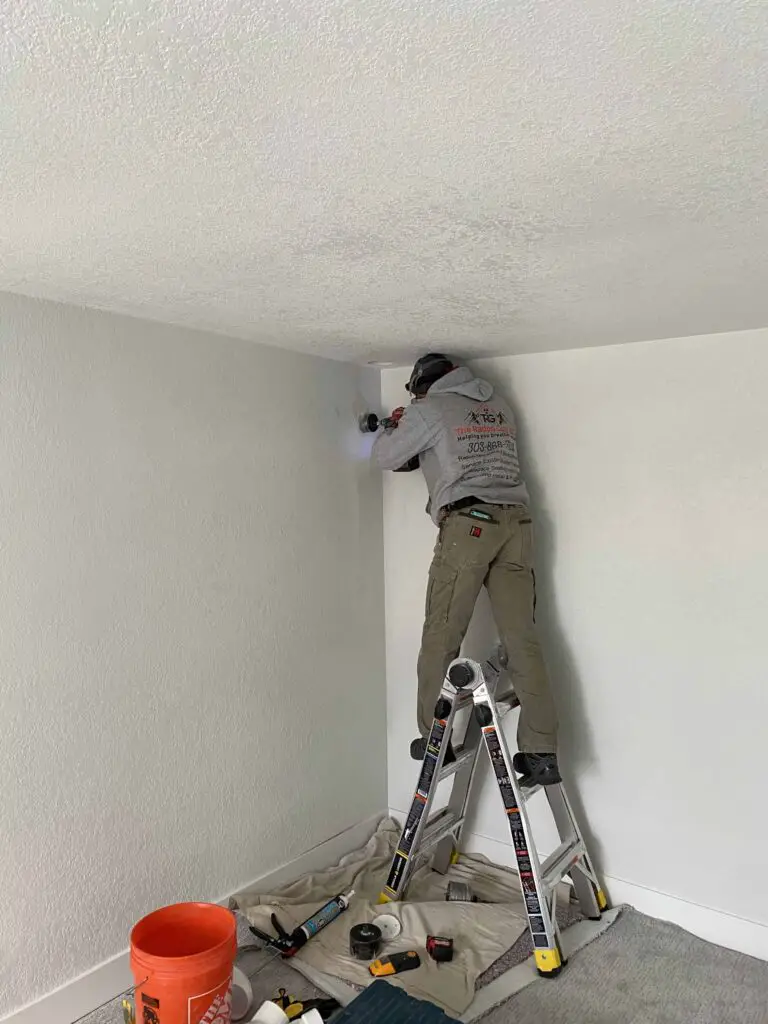 Cutting a hole through the wall for radon mitigation